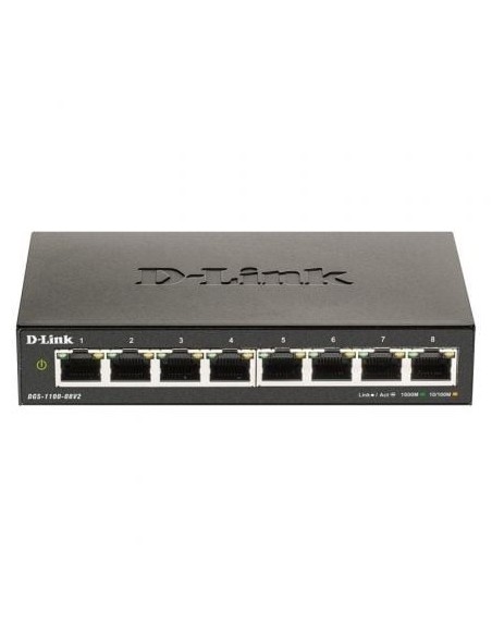 Switch Gestionable D-Link DGS-1100-08V2 8 Puertos/ RJ-45 10/100/1000