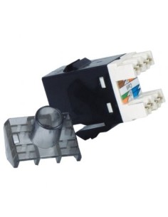 Conector RJ45 Phasak SD 3018 Cat.6 UTP/ Negro