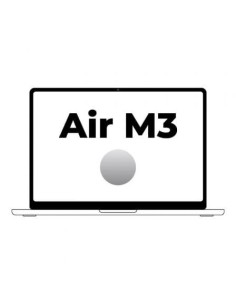 Apple Macbook Air 15,3'/ M3 8-Core CPU/ 24Gb/ 512Gb SSD/  10-Core GPU/ Plata