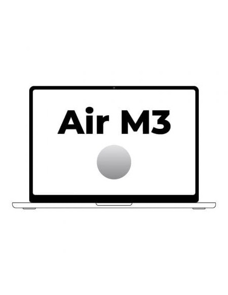 Apple Macbook Air 15,3'/ M3 8-Core CPU/ 24Gb/ 512Gb SSD/  10-Core GPU/ Plata