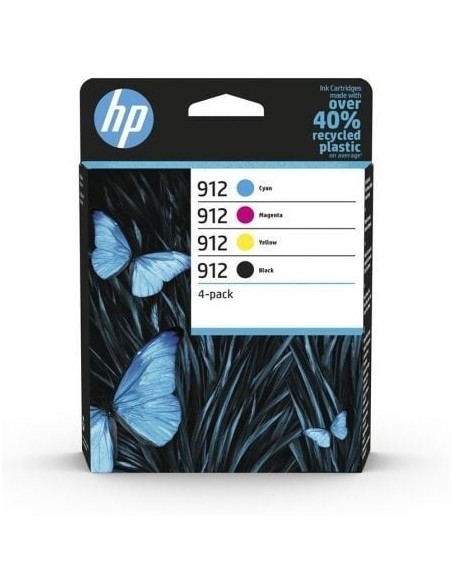 Cartucho de Tinta Original HP nº912 Multipack/ Negro/ Magenta/ Cian/ Amarillo