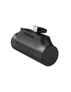 Celly Powerbank Compacta Usb-C 5000 mAh Negra