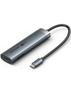 Docking USB Tipo-C Vention TGMHB/ 3xUSB/ 1xHDMI/ 1xUSB Tipo-C PD