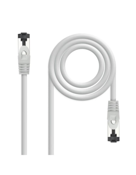 Nanocable Cable red Cat. 8.1 2GHZ SSTP Gris 1m