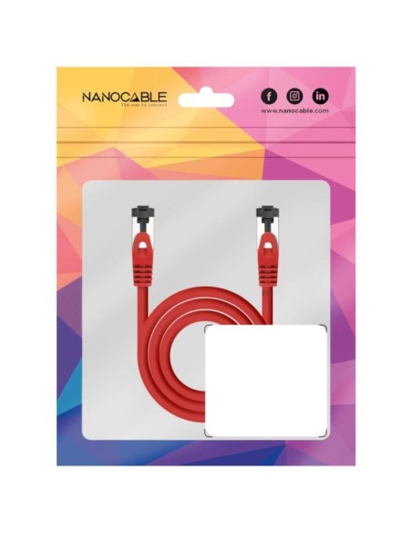 Nanocable Cable red Cat. 8.1 2GHZ SSTP Rojo 1m