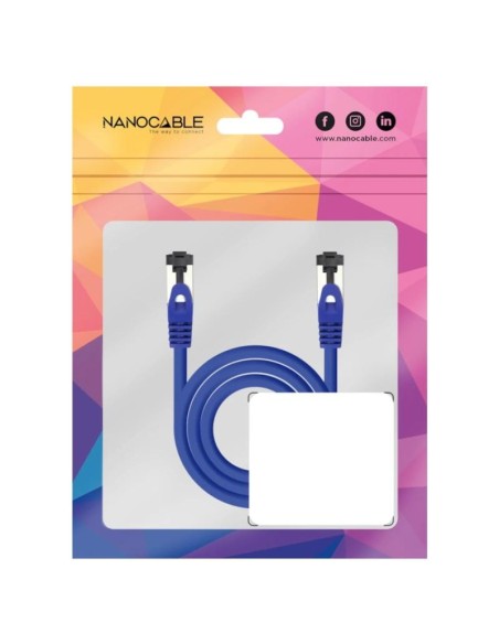 Nanocable Cable red Cat. 8.1 2GHZ SSTP Azul 2m