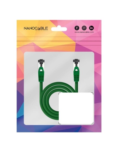Nanocable Cable red Cat. 8.1 2GHZ SSTP Verde 2m