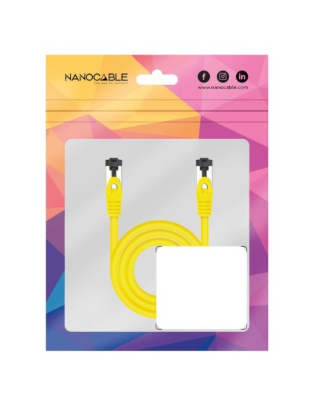 Nanocable Cable red Cat. 8.1 2GHZ SSTP Amarillo 2m