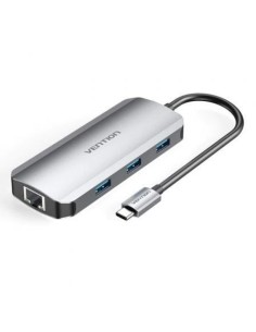 Docking USB Tipo-C Vention TOHHB/ 1xHDMI/ 3xUSB/ 1xRJ45/ 1xUSB Tipo-C PD
