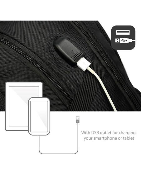 EWENT EW2526 Mochila notebook 15'6" Con puerto USB