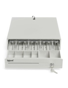 iggual Cajón portamonedas IRON-10W 38cm 4+6 blanco 2
