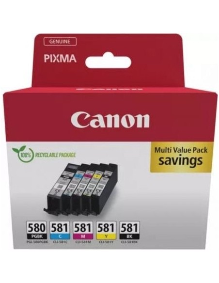 Cartucho de Tinta Original Canon PGI-580 PB + CLI-581Multipack/ Cian/ Magenta/ Amarillo/ Negro