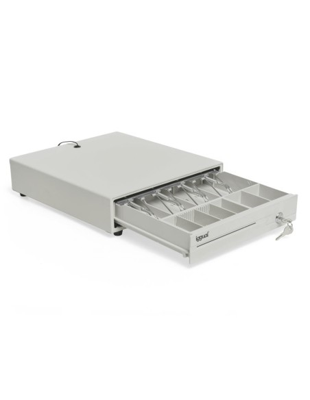 iggual Cajón portamonedas IRON-10W 38cm 4+6 blanco