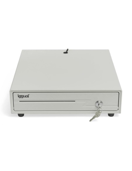 iggual Cajón portamonedas IRON-10W 38cm 4+6 blanco