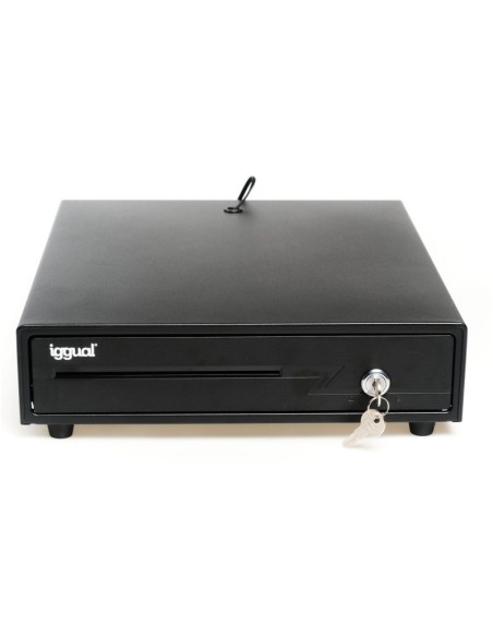 iggual Cajón Portamonedas IRON-10 38cm 4+6 negro