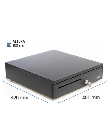 iggual Cajón Portamonedas IRON-30 42cm 5+5 negro