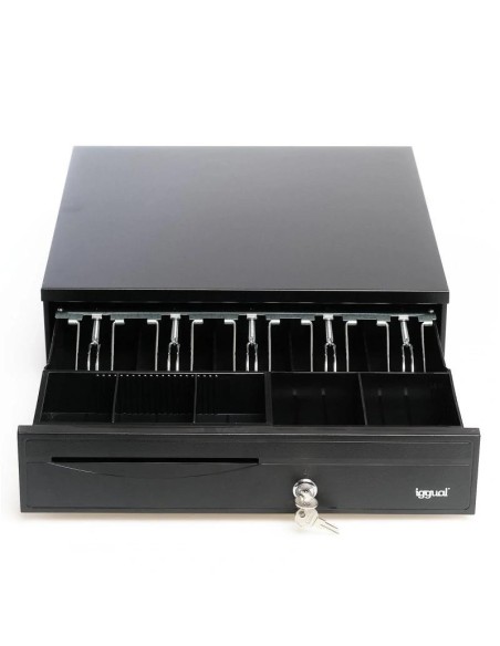 iggual Cajón Portamonedas IRON-30 42cm 5+5 negro
