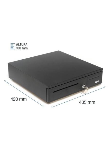 iggual Cajón Portamonedas IRON-50 42cm 5+8 negro