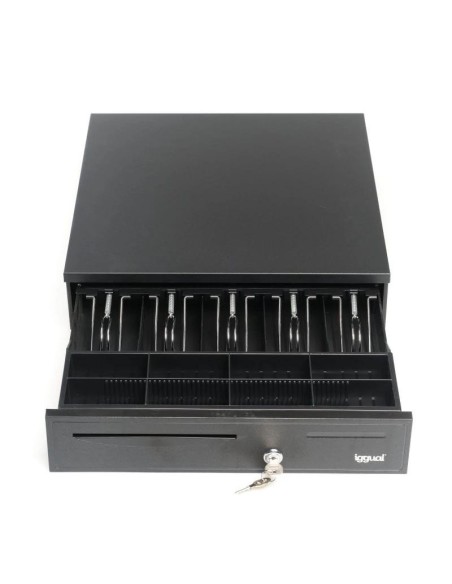 iggual Cajón Portamonedas IRON-50 42cm 5+8 negro