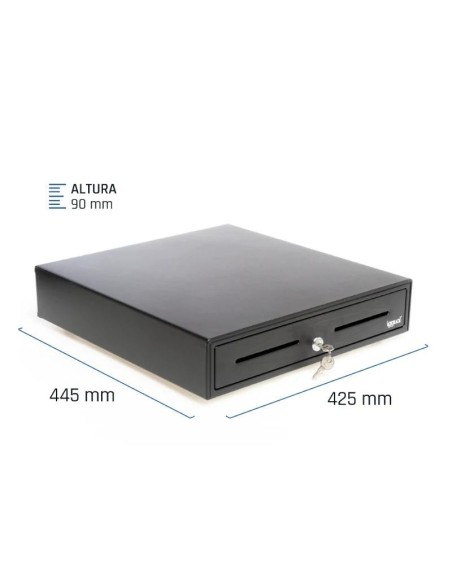 iggual Cajón Portamonedas IRON-70 44.5cm 5+8 negro