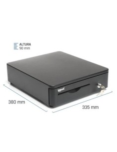 iggual Cajón Portamonedas IRON-10R 38cm 4+5 negro 2