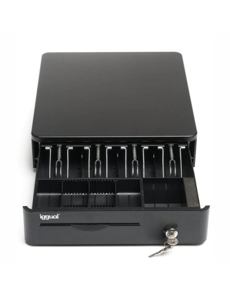 iggual Cajón Portamonedas IRON-10R 38cm 4+5 negro