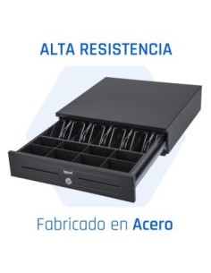 iggual Cajón portamonedas IRON-HD 41cm 5+8 negro