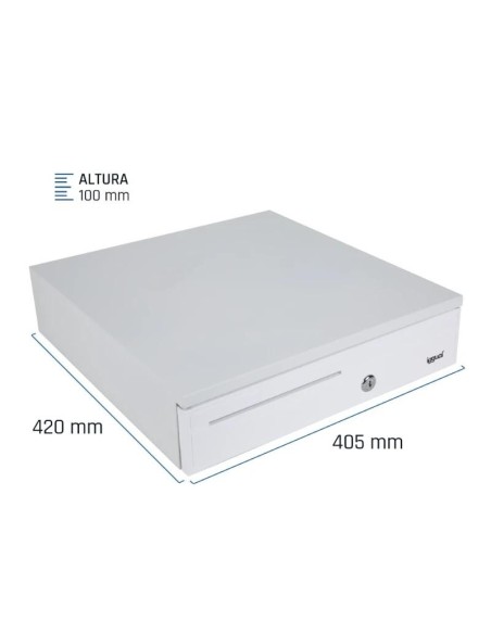 iggual Cajón portamonedas IRON-30PW 5+5 BlancoPuro