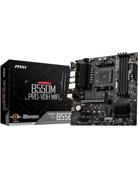 MSI Placa Base B550M PRO-VDH WIFI mATX AM4