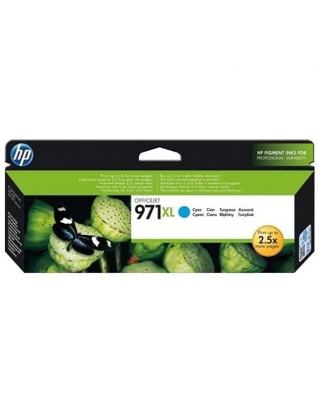 Cartucho de Tinta Original HP nº971 XL Alta Capacidad/ Cian