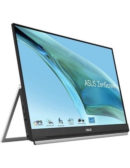 Monitor Portátil Asus ZenScreen MB249C 23.8'/ Full HD/ Multimedia/ Regulable en Altura/ Negro