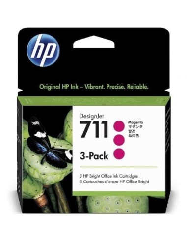 Cartucho de Tinta Original HP nº711 Multipack/ 3x Magenta