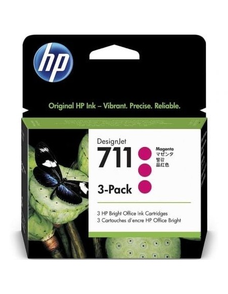 Cartucho de Tinta Original HP nº711 Multipack/ 3x Magenta