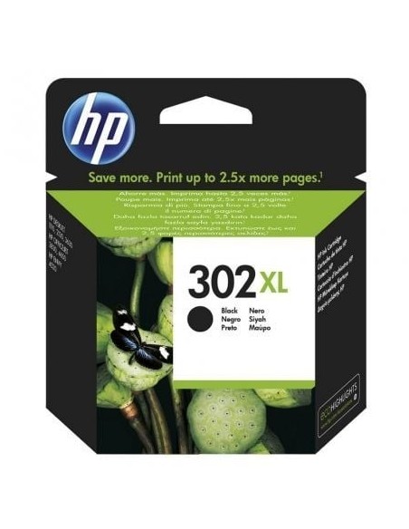 Cartucho de Tinta Original HP nº302 XL Alta Capacidad/ Negro