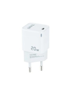 Tooq Cargador de Pared USB-C PD20W, Blanco