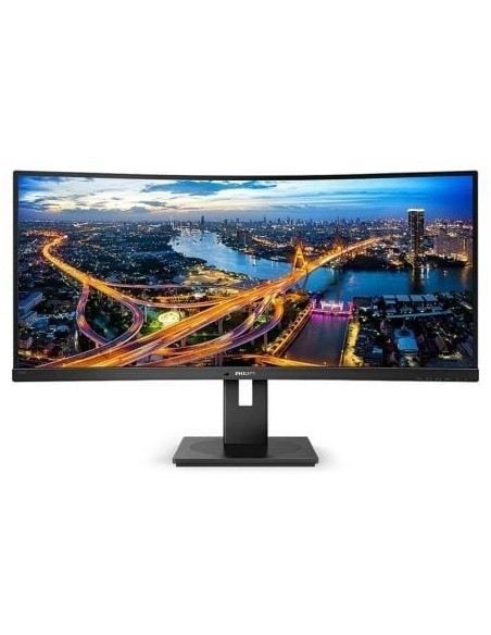 Monitor Profesional Ultrapanorámico Curvo Philips 346B1C 34'/ WQHD/ Multimedia/ Regulable en altura/ Negro