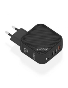Cargador de Pared GaN Aisens ASCH-100W4P029-BK/ 3xUSB Tipo-C/ 1x USB/ 100W