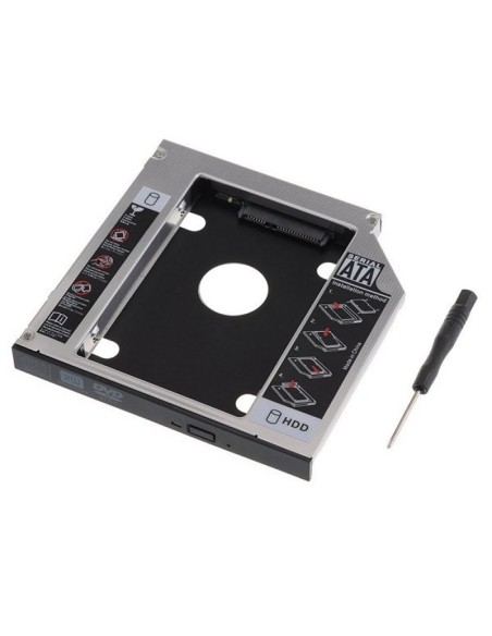 EWENT ADAP.HDD/SSD SATA PARA UNIDAD ÓPTICA 12.7mm