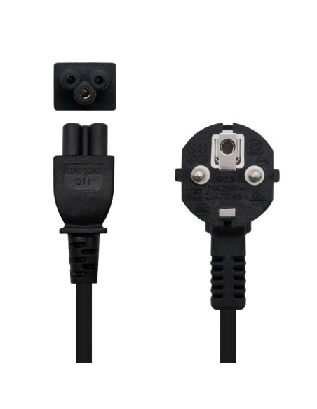 Nanocable Cable Alim. trébol. CEE7 /M-C5/H. 1.5m