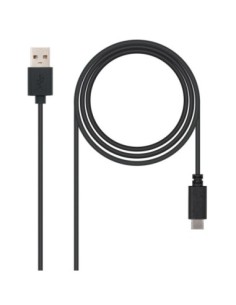 Nanocable Cable USB 2.0 3A Tipo USB-C/M-A/M 2 M 2