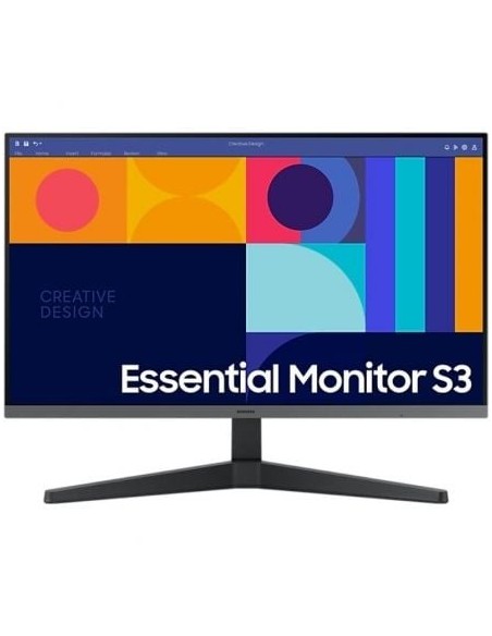Monitor Profesional Samsung Essential Monitor S3 S27C330GAU/ 27'/ Full HD/ Negro