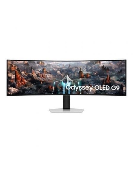 Monitor Gaming Ultrapanorámico Curvo Samsung Odyssey OLED G9 S49CG934SU 49'/ Dual QHD/ 0.03ms/ 240Hz/ OLED/ Multimedia/ Regulable en altura/ Plata