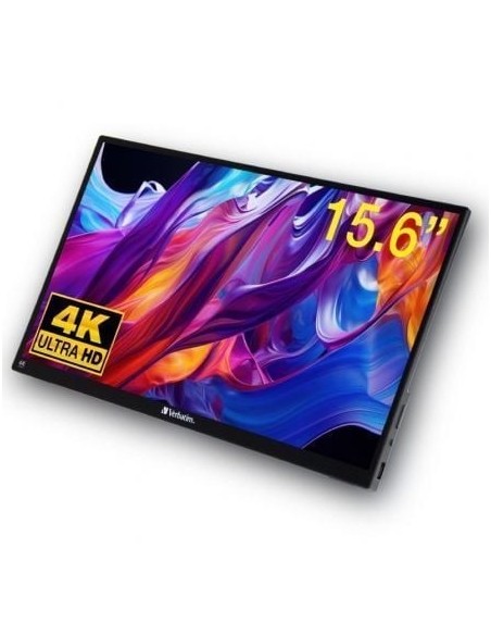 Monitor Portátil Táctil Verbatim PMT-15-4K 15.6'/ 4K/ Negro