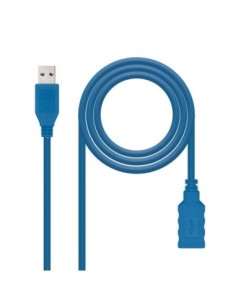 Nanocable Cable USB 3.0. A/M-A/H. Azul. 1 m