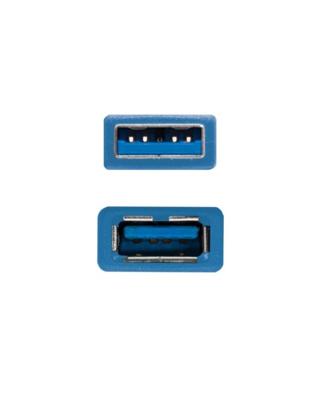 Nanocable Cable USB 3.0. A/M-A/H. Azul. 1 m