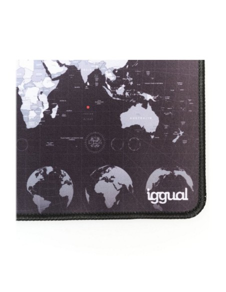 iggual Alfombrilla mapamundi ratón 30x25 cm