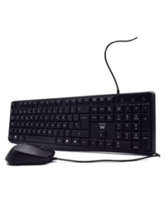 Ewent EW3006 kit teclado+ raton escrit' silenciosa