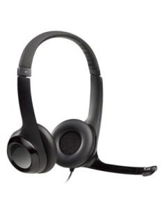 Logitech Auricular+Mic H390 USB Negro