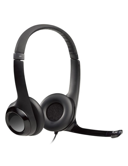Logitech Auricular+Mic H390 USB Negro