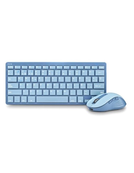 NGS KIT TECLADO Y RATON MULTIFUNCION RECARG AZUL